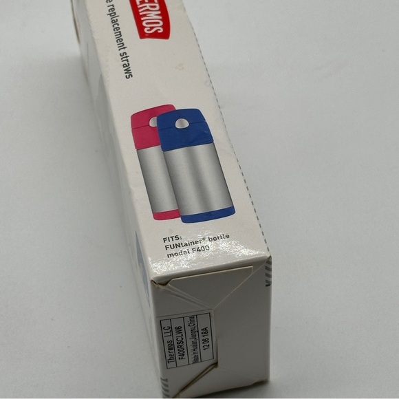 Thermos Replacement Straws for 12 Ounce Funtainer Bottle, Clear 2 Straws - Picture 4 of 5